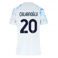 Stroje piłkarskie Inter Milan Hakan Calhanoglu #20 Koszulka Wyjazdowej dla damskie 2025-26 Krótki Rękaw